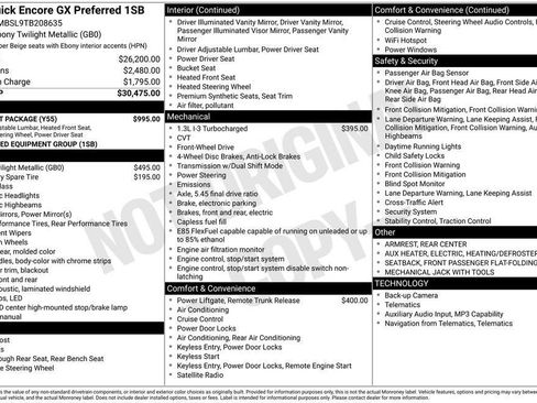 New 2026 Buick Encore GX Preferred w/ Comfort Package FWD image 26