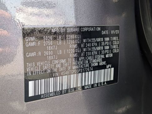 Certified 2023 Subaru Outback Touring XT AWD/4WD image 28