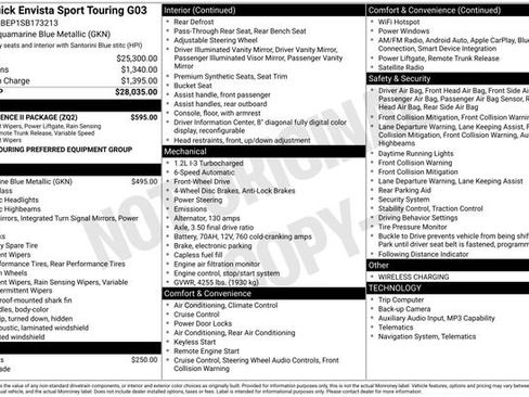 Used 2025 Buick Envista Sport Touring w/ Convenience II Package FWD image 27