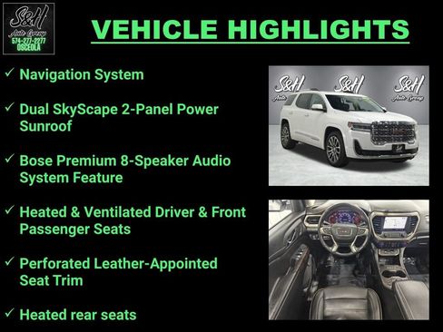 Used 2021 GMC Acadia Denali w/ Denali Ultimate Package AWD/4WD image 3