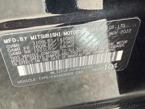 Used 2023 Mitsubishi Mirage G4 Black Edition image 22
