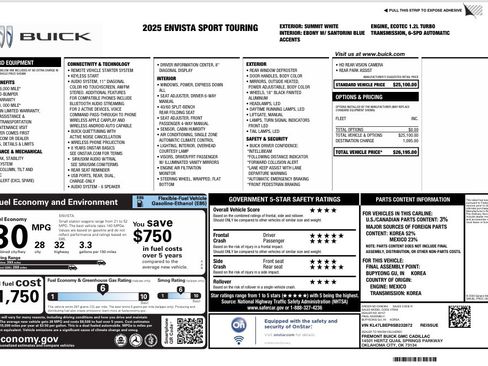 Used 2025 Buick Envista Sport Touring FWD image 34