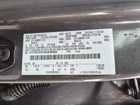 Used 2022 Ford F150 Lariat w/ Max Trailer Tow Package AWD/4WD image 25