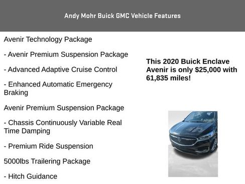 Used 2020 Buick Enclave Avenir w/ Avenir Technology Package AWD/4WD image 14