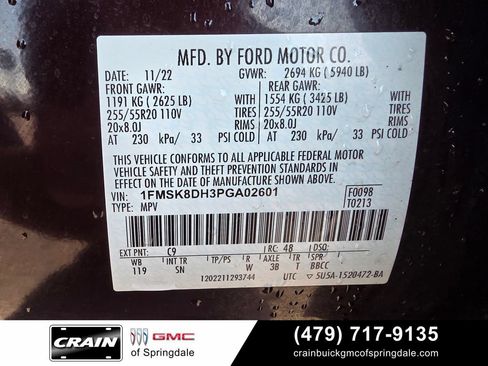 Used 2023 Ford Explorer XLT w/ Equipment Group 202A AWD/4WD image 34