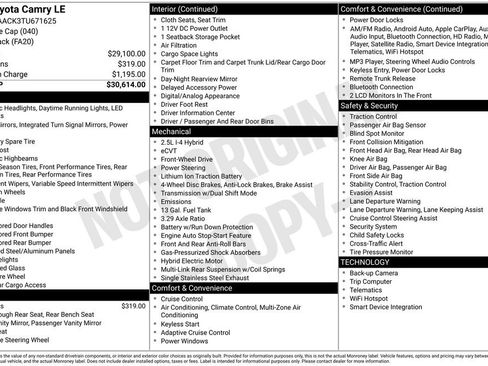 Used 2026 Toyota Camry LE image 27