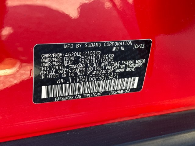 Used 2023 Subaru WRX Limited AWD/4WD image 30