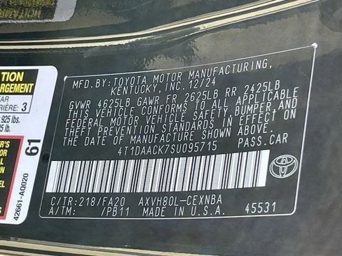 Certified 2025 Toyota Camry LE FWD image 30