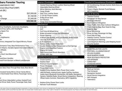 Used 2024 Subaru Forester Touring image 15