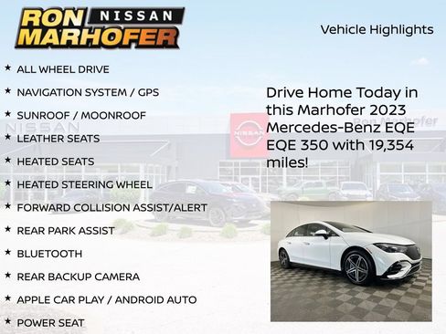 Used 2023 Mercedes-Benz EQE 350+ 4MATIC Sedan image 13