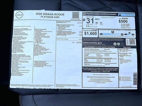 New 2026 Nissan Rogue Platinum w/ Platinum Premium Package image 21
