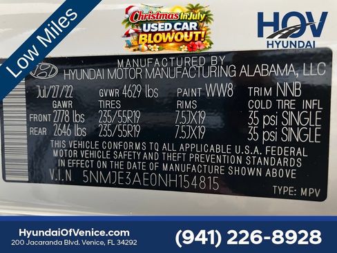 Certified 2022 Hyundai Tucson Limited w/ Cargo Package FWD image 52