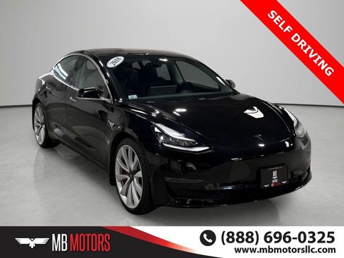 Used 2018 Tesla Model 3 Long Range AWD/4WD image 2