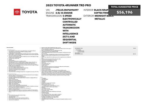Used 2023 Toyota 4Runner TRD Pro AWD/4WD image 3