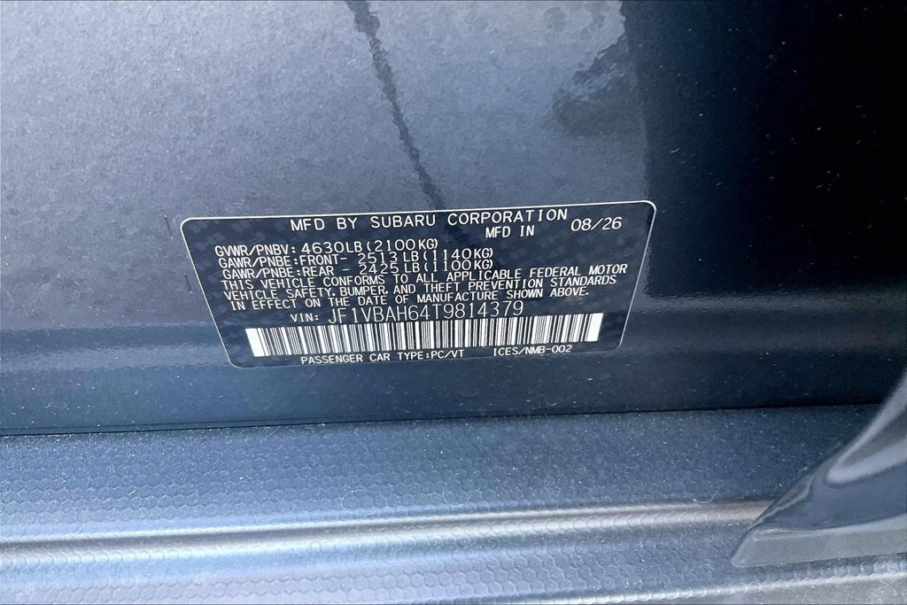 New 2026 Subaru WRX Premium AWD/4WD image 16