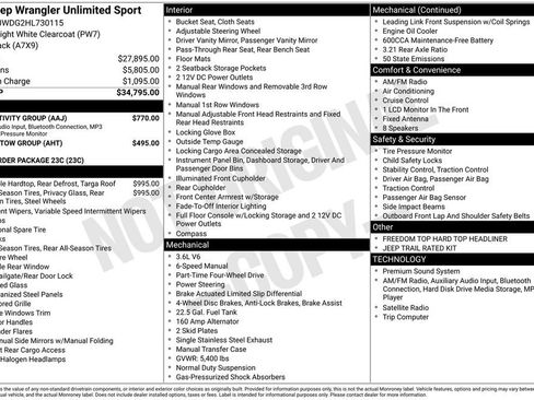 Used 2017 Jeep Wrangler Unlimited Sport w/ Connectivity Group image 27