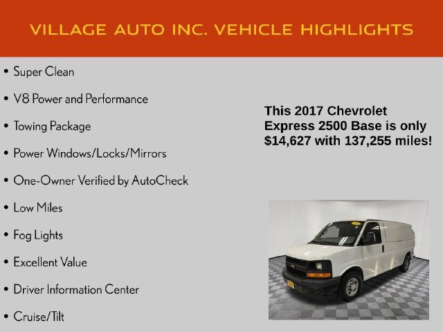 Used 2017 Chevrolet Express 2500 RWD image 7