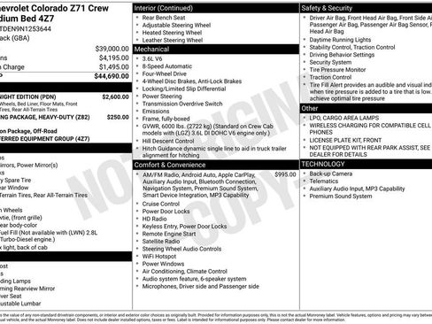 Used 2022 Chevrolet Colorado Z71 w/ Z71 Midnight Edition AWD/4WD image 1