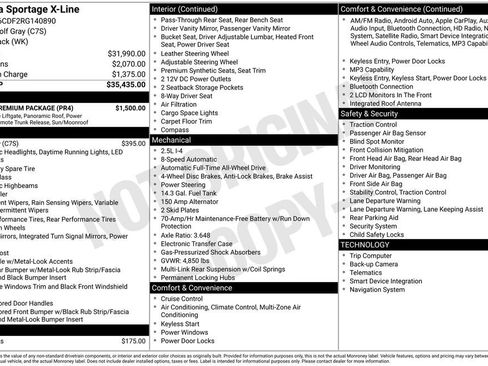 Used 2024 Kia Sportage X-Line w/ X-Line Premium Package AWD/4WD image 4