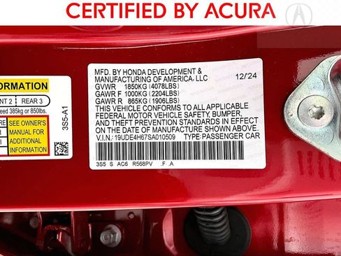 Certified 2025 Acura Integra A-Spec image 44