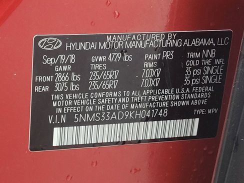 Used 2019 Hyundai Santa Fe SEL image 33