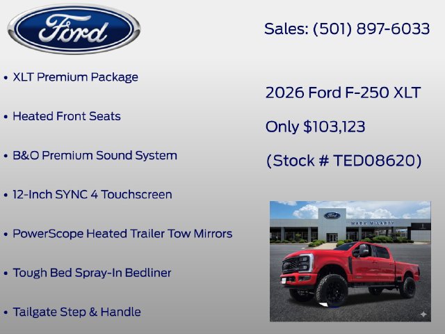 New 2026 Ford F250 XLT w/ XLT Premium Package AWD/4WD image 12