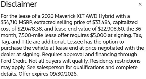 New 2026 Ford Maverick Tremor AWD/4WD image 34