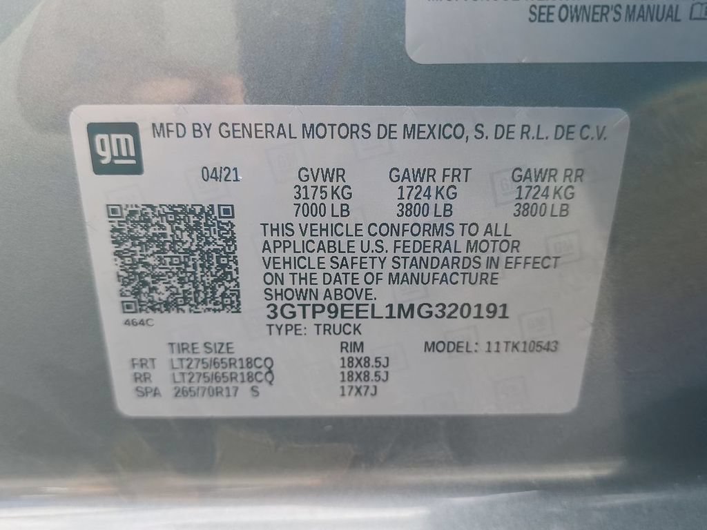 Certified 2021 GMC Sierra 1500 AT4 w/ AT4 Premium Package AWD/4WD image 34