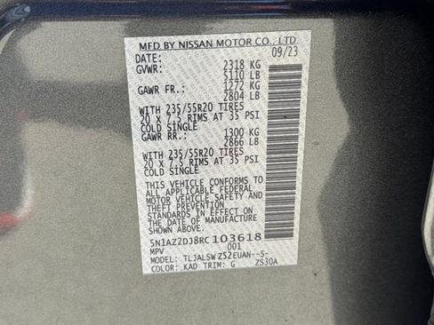 Used 2024 Nissan Murano Platinum w/ Cargo Package FWD image 32