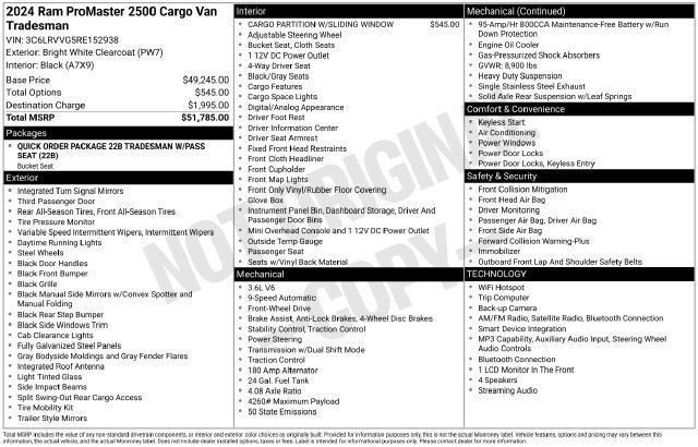 Used 2024 RAM ProMaster 2500 FWD image 6
