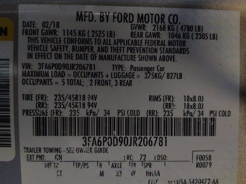 Used 2018 Ford Fusion Titanium AWD/4WD image 33