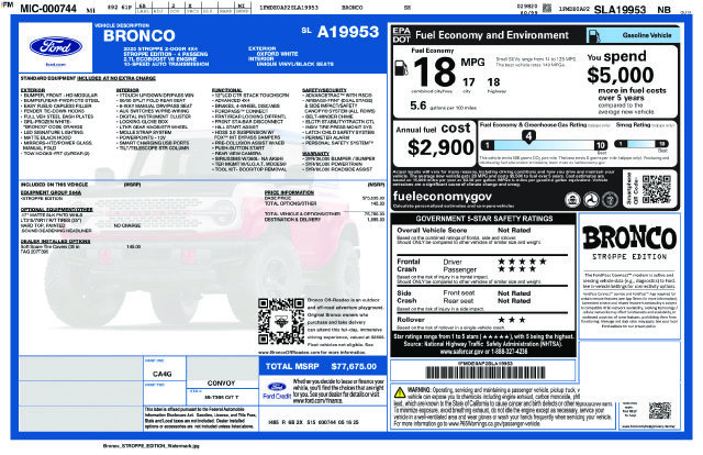 Used 2025 Ford Bronco Stroppe Edition AWD/4WD image 44