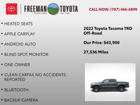 Used 2022 Toyota Tacoma TRD Off-Road w/ TRD Premium Off Road Package AWD/4WD image 10