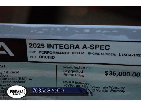 New 2025 Acura Integra A-Spec image 34