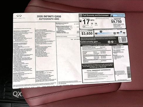 New 2026 INFINITI QX80 Autograph w/ Premium Cargo Package image 28