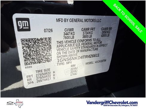 New 2026 Chevrolet Suburban LT w/ Comfort Package RWD image 29