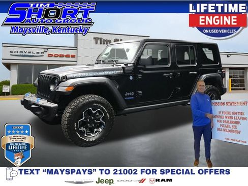 Used 2022 Jeep Wrangler Unlimited Rubicon 4xe w/ Steel Bumper Group AWD/4WD image 1