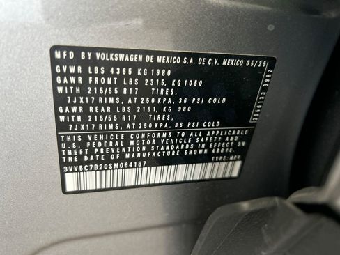 Used 2025 Volkswagen Taos S FWD image 43