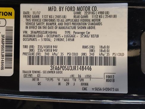 Used 2018 Ford Fusion Energi Platinum image 33