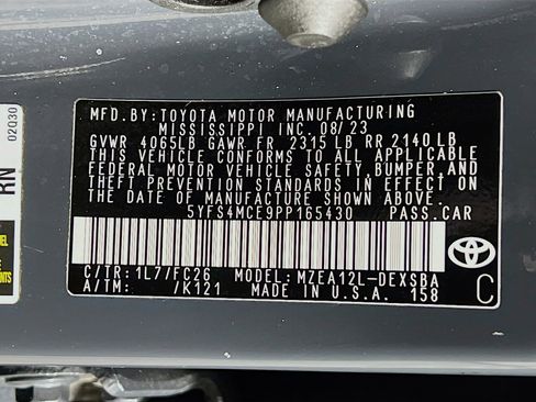 Certified 2023 Toyota Corolla SE w/ Carpet Mat Package (TMS) FWD image 26