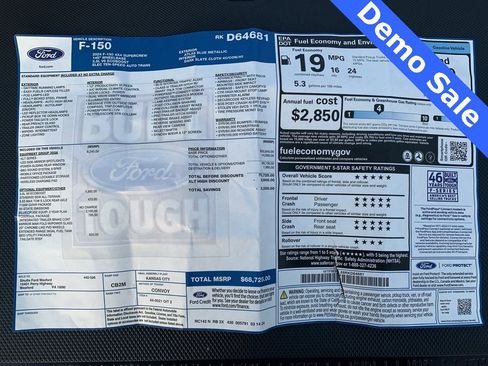 New 2024 Ford F150 XLT w/ Equipment Group 303A High image 52