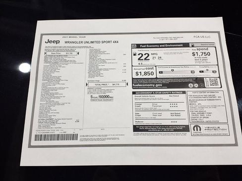 Certified 2021 Jeep Wrangler Sport image 14