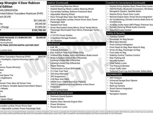 New 2024 Jeep Wrangler Unlimited Rubicon 392 image 10