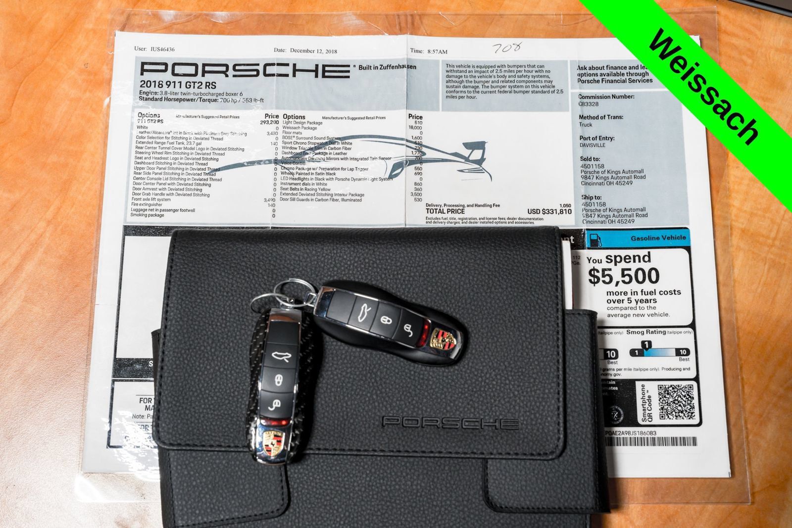 Used 2018 Porsche 911 GT2 RS RWD image 56