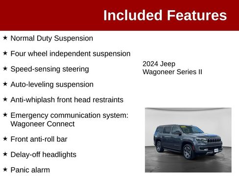 Used 2024 Jeep Wagoneer Series II w/ Flexible Seating Group AWD/4WD image 4