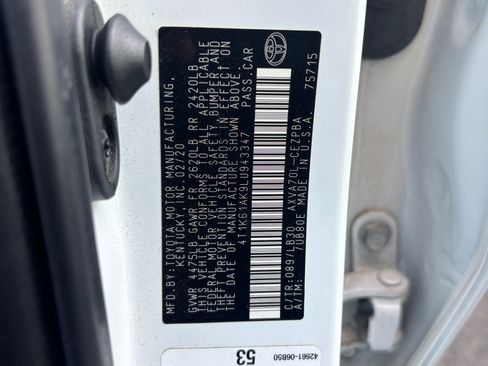 Used 2020 Toyota Camry XSE w/ Navigation Package FWD image 10