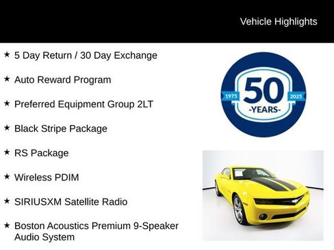 Used 2012 Chevrolet Camaro LT w/ RS Package image 5