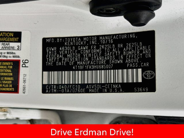Certified 2017 Toyota Camry LE FWD image 32