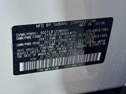 New 2026 Subaru Outback Premium image 42