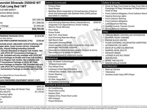New 2024 Chevrolet Silverado 2500 W/T w/ WT Convenience Package AWD/4WD image 14